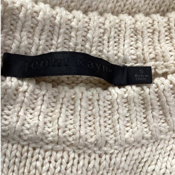 Jenni Kayne Cruise Boyfriend Sweater In Ivory Size Small Cotton Linen - Picture 11 of 13